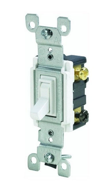 Leviton 1453-2WCP Grounded 3-Way Quiet Switch - (Pack of 10)