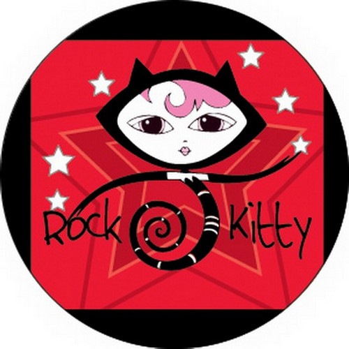 Lil She Creatures Rock Kitty Button B-LSC-0004