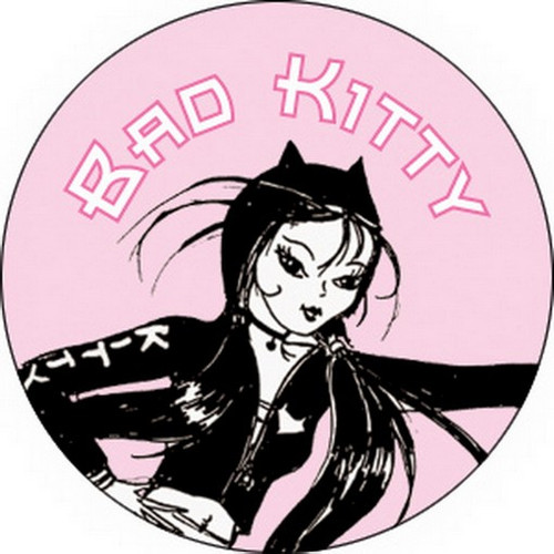 Miss Kitty Bad Kitty Button B-MK-0012