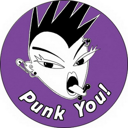 Ultra Vixen Punk You Button B-UV-0007