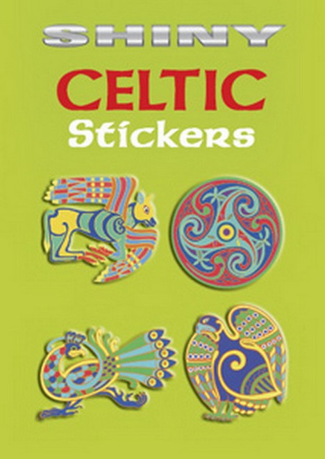 Shiny Celtic Symbols Humans Animals Sticker Set - 12 Stickers