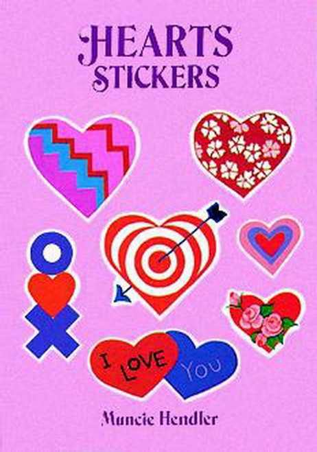 Hearts Lace Trimmed Broken Flowers Sticker Set - 28 Heart Stickers