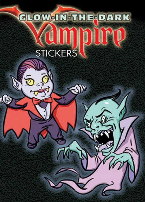 Glow-in-the-Dark Vampire Sticker Set - 11 Stickers