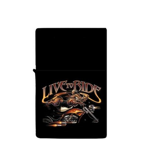 Live To Ride Bad Boar Motorcycle Black Lighter