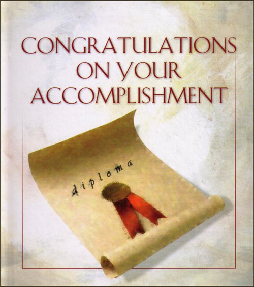 Congratulations On Your Accomplishment Hardcover Book
