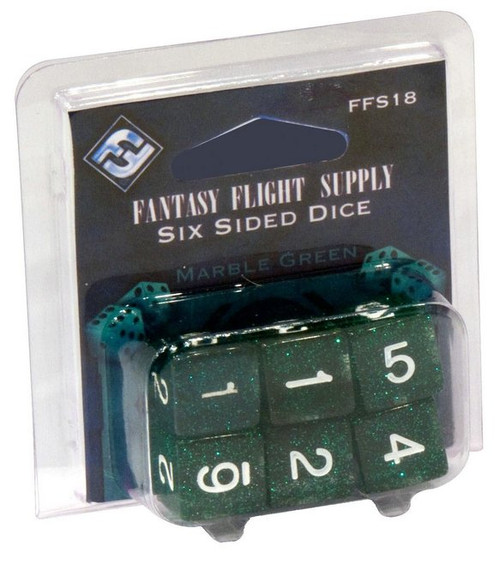 Fantasy Flight Supply Six-Sided Green Dice FFS18