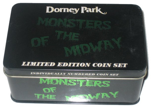 Dorney Park Monsters of The Midway Talon Grip of Fear & Steel Force Coin Set
