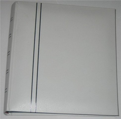 Faux Leather White Photo Album with Memo