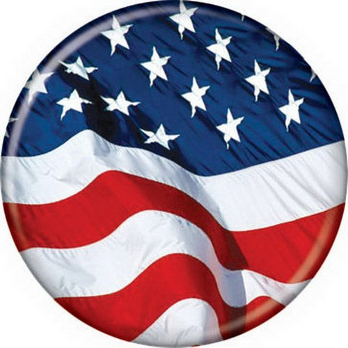 Patriotic Waving Flag Button 82056