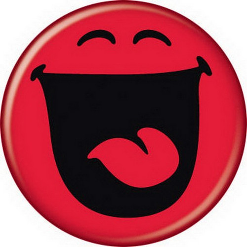 Smiley Joy Red Button 82124