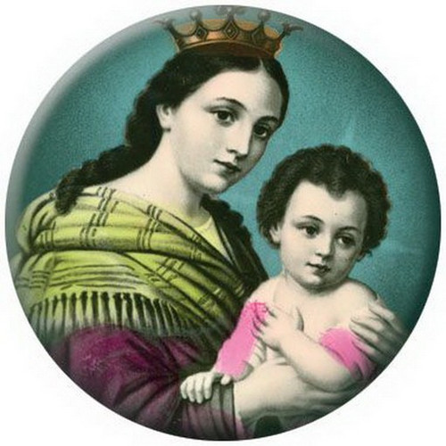 Tesoros Virgin of Refugio Button 81202