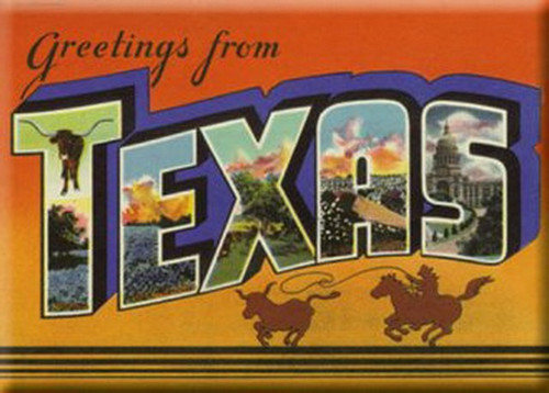 Tesoros Greetings From Texas Magnet 24995TS