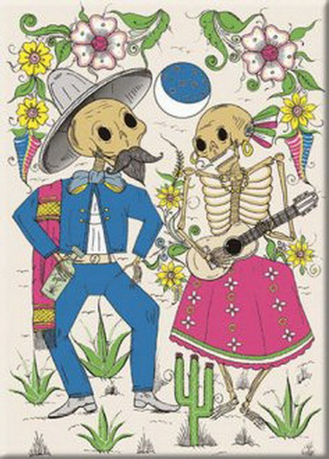 Tesoros Ramos Skeleton Couple Magnet 26322TS