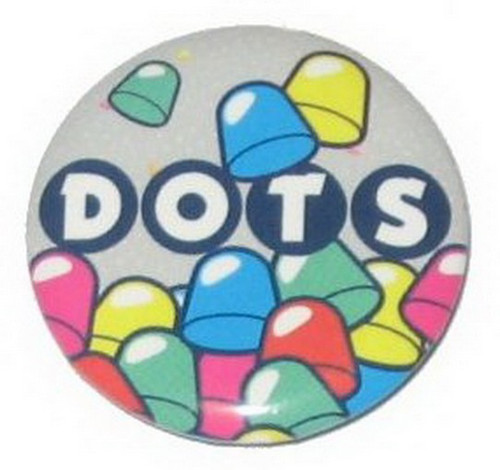 Tootsie Roll Dots Button