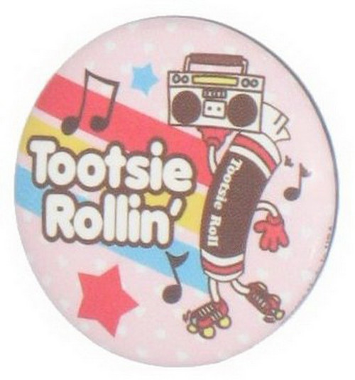 Tootsie Roll Rollin Music Button