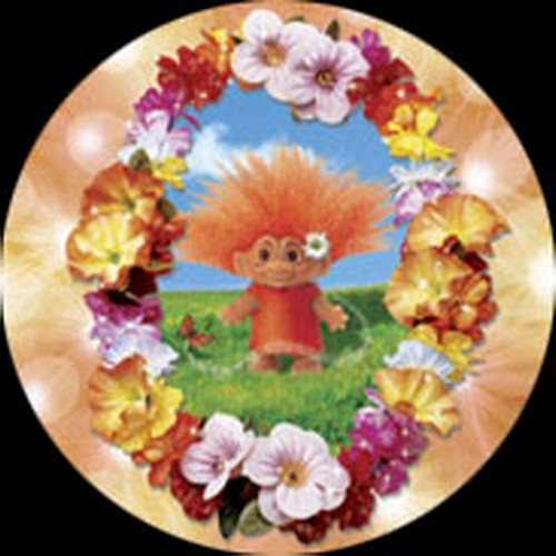 Trolls Orange Troll Orange Background Button TB1860