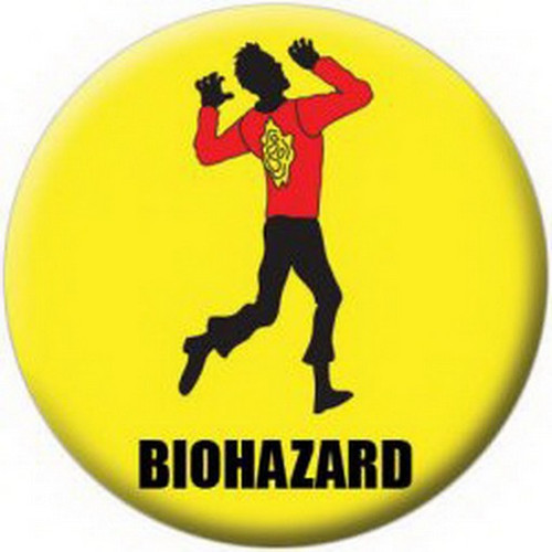 Biohazard Button 81672