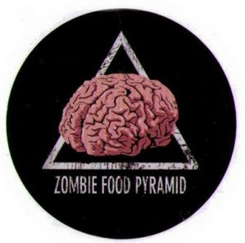 Zombie Food Pyramid Snorg Button SB4426