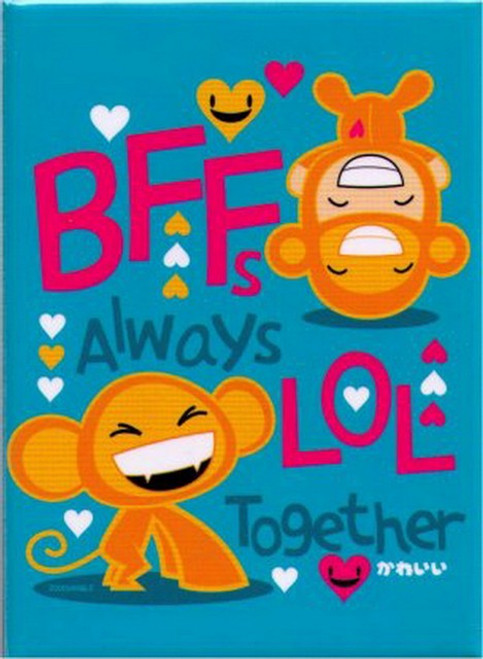 Zoodorable Best Friends Always LOL Together Magnet ZM4576