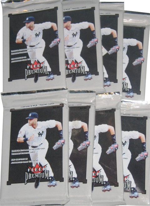 MLB Fleer Premium (2002) Baseball Trading Card Pack Lot - (8 Packs)