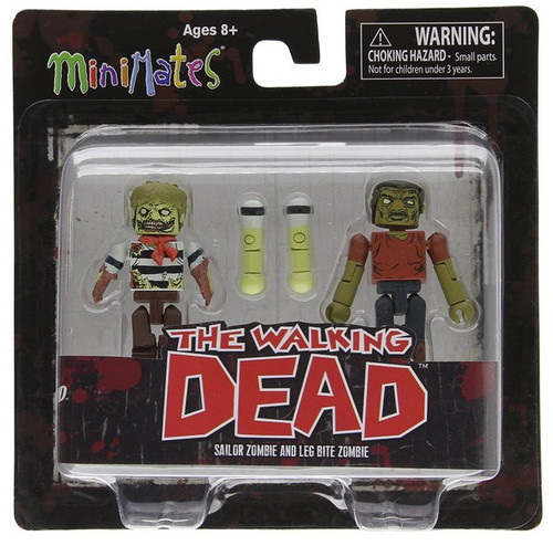 The Walking Dead Series 2 MiniMates Sailor Zombie and Leg-Bite Figure Set