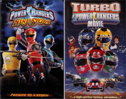 Power Rangers Turbo Movie & Ninja Storm VHS Lot - (2 Tapes)