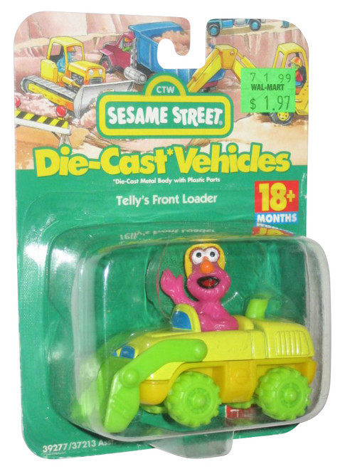 Sesame Street Telly's Front Loader Tyco Fisher Price (1998) Die-Cast Vintage Toy Car