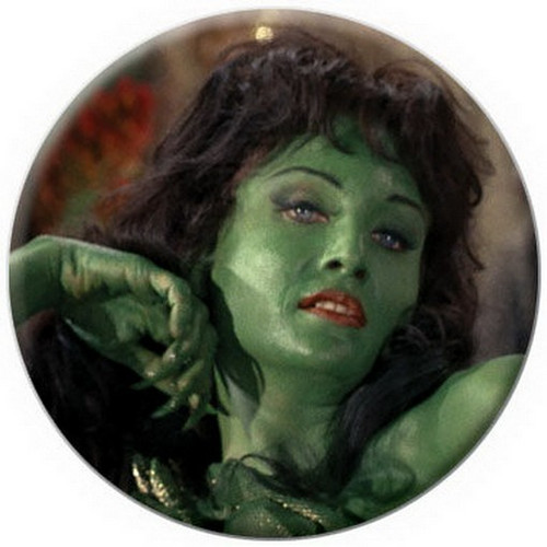 Star Trek Green Lady Button 81403