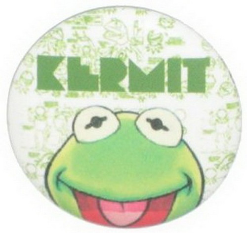 The Muppets Kermit Face Button