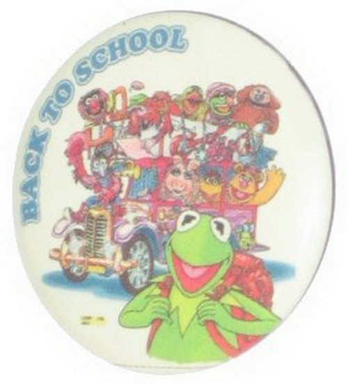 The Muppets Show Kermit Back To School Button