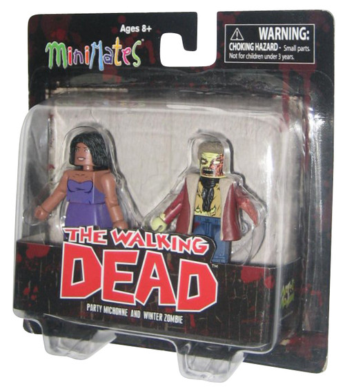 The Walking Dead Party Michonne & Winter Zombie Minimates Figure Set - Series 6