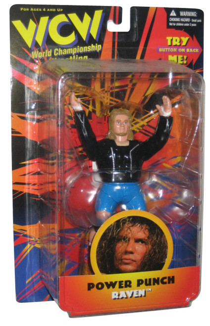 WCW Power Punch Raven Toy Makers Action Figure