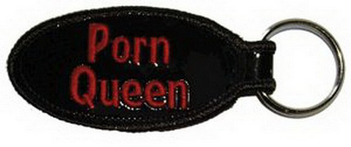Porn Queen Embroidered Keyfob Keychain KF-0130
