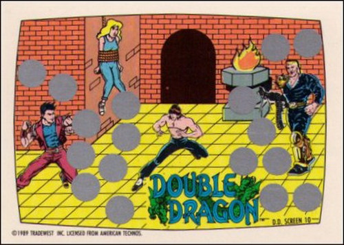 Nintendo Double Dragon Screen 10 Scratch-Off Card