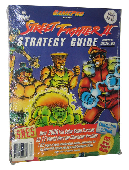 Street Fighter II Game Pro SNES Nintendo Official Strategy Guide Book