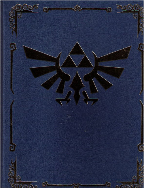 Legend of Zelda Phantom Hourglass Collector's Blue Strategy Guide Book w/ Poster Map