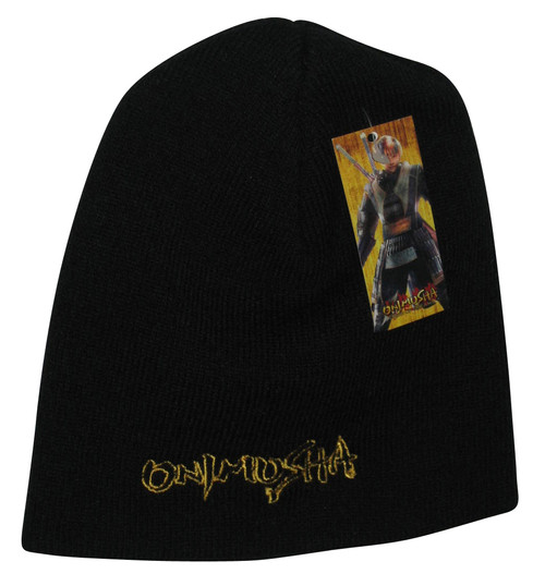 Onimusha Capcom PlayStation Video Game Logo Black Beanie Hat