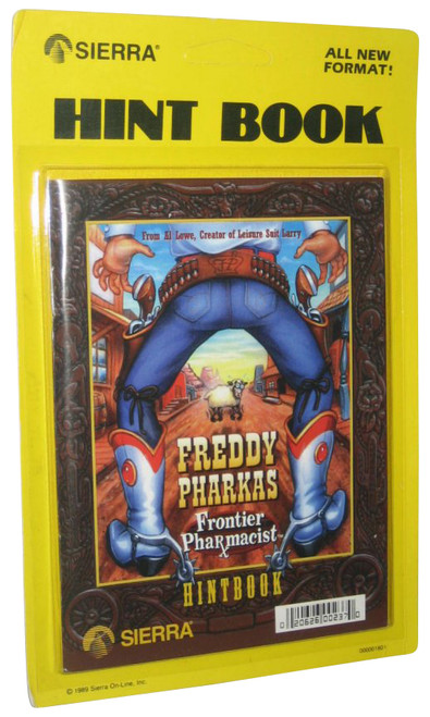 Freddy Pharkas Frontier Pharmacist Sierra Vintage (1989) Hint Book Strategy Guide