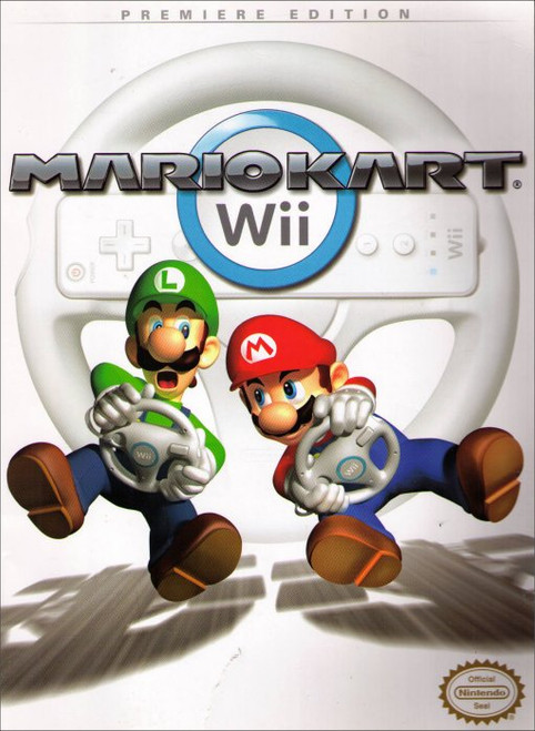 Nintendo Super Mario Kart Wii Prima Official Strategy Guide Book w/ Poster