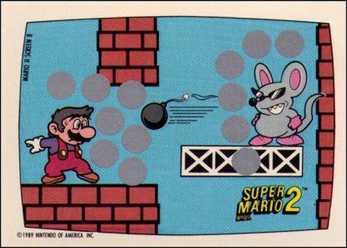Nintendo Super Mario Bros. 2 Screen 8 Scratch-Off Card