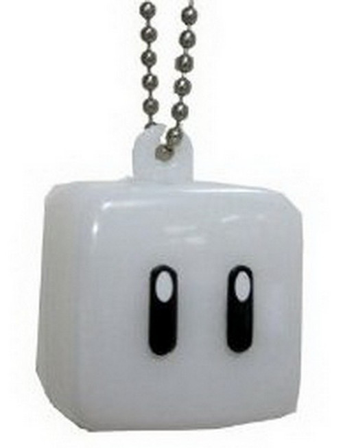 Nintendo Super Mario Bros. Wii Light-Up Mascot Glow Block Charm Keychain