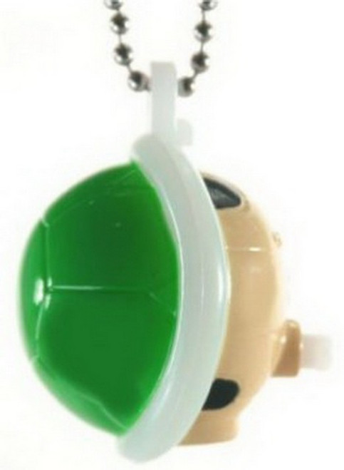 Nintendo Super Mario Bros. Wii Light-Up Green Turtle Shell Charm Keychain (Bandai)