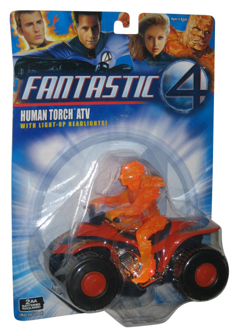 Marvel Fantastic Four Human Torch ATV Bump N Go Figure Toy Vehicle Toy Biz w/ Light-Up Headlights