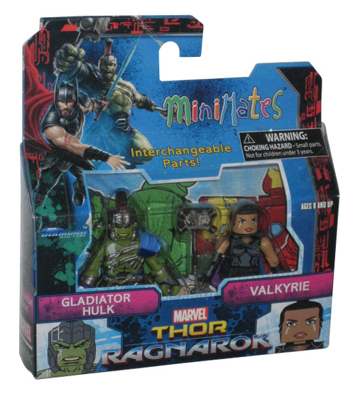 Marvel Thor Ragnarok Gladiator Hulk & Valkyrie Minimates Figure Set