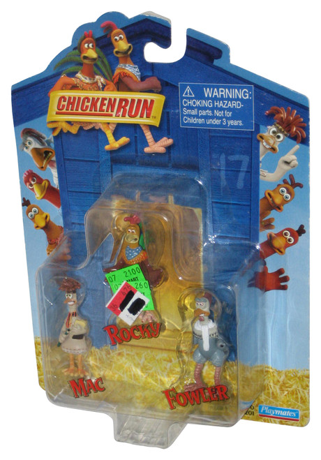 Chicken Run Mac Rocky Fowler (2000) Playmates Mini Figure Set