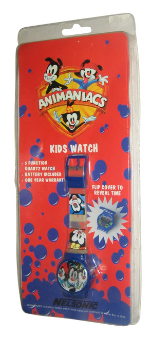 Animaniacs (1995) Nelsonic Vintage Toy Quartz Kids Flip Watch