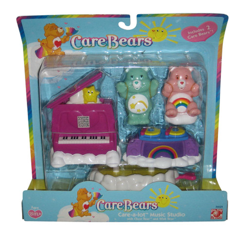 Care Bears Care-A-Lot Music Studio Cheer & Wish Bear Figure Set