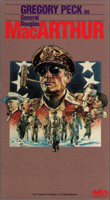 MacArthur (1977) Vintage VHS Tape - (Gregory Peck)