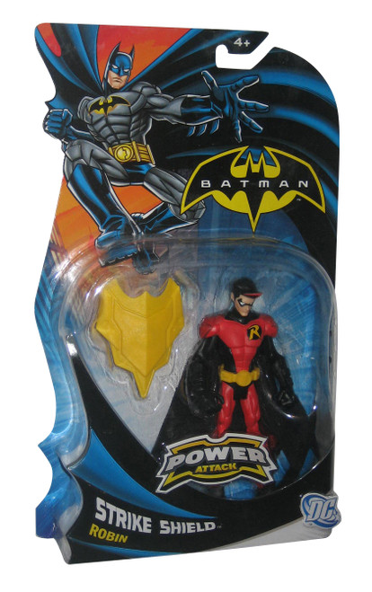 DC Batman Power Attack Lava Mission Battle Strike Shield Robin (2011) Mattel Figure