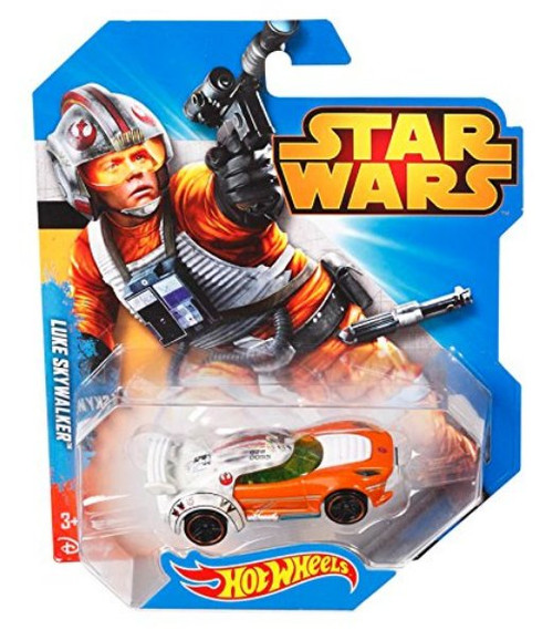 Star Wars Luke Skywalker Hot Wheels Disney Mattel Toy Car - (Blue Card)